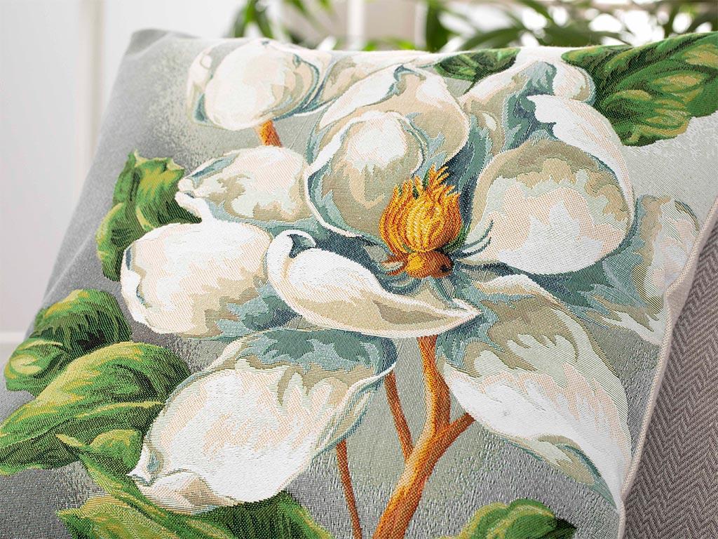 Arty Magnolia ВЪЗГЛАВНИЦА Панама 45x45 cm Gray
