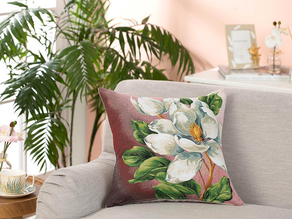Arty Magnolia ВЪЗГЛАВНИЦА Панама 45x45 cm Pink