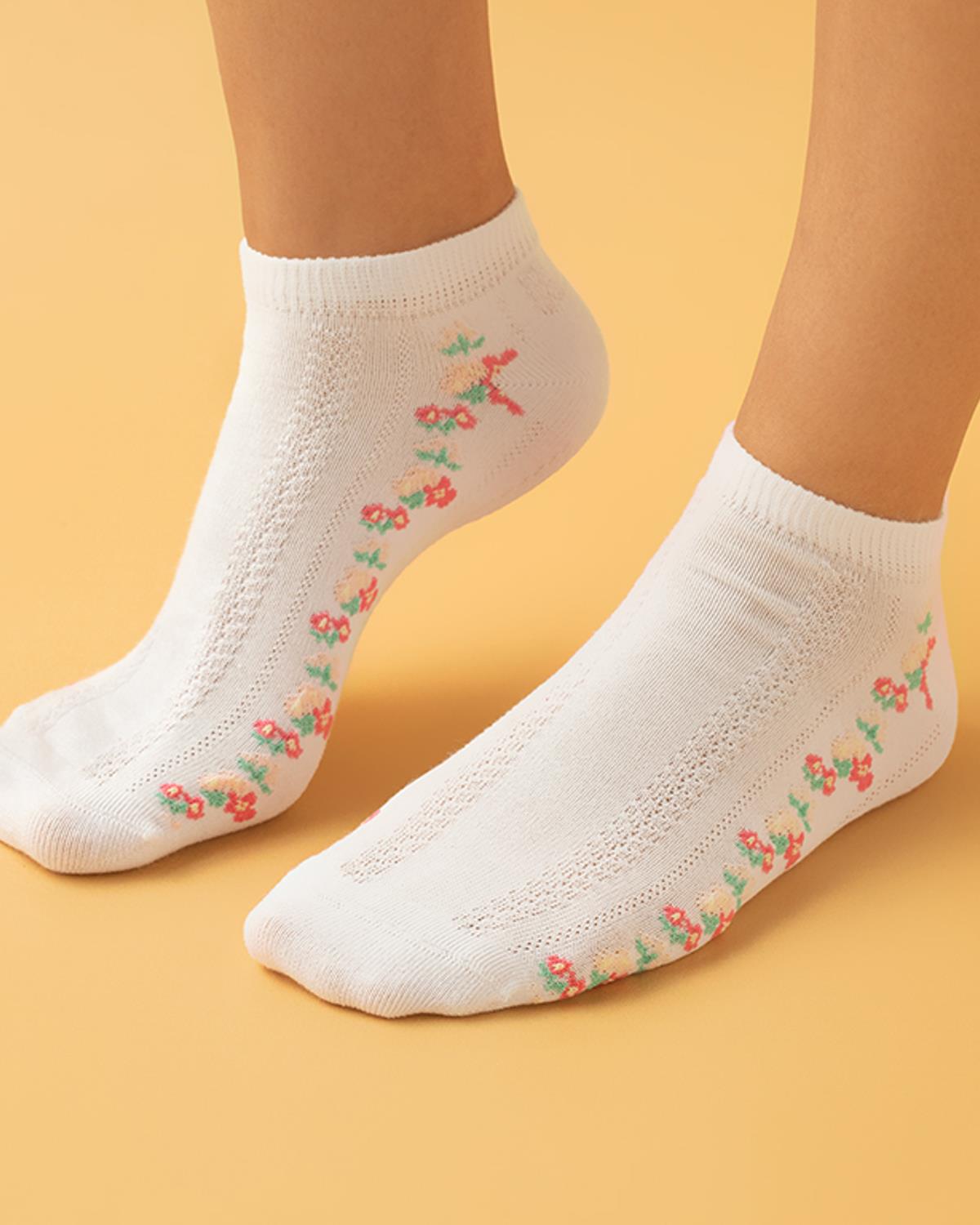 Ashley Чорапи Дамски Единичен, Памучен, Екру, 36-40