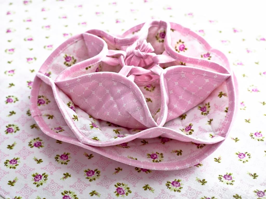 Audrey КОШНИЧКА ЗА ХЛЯБ Кръгла Водоустойчив . Pink