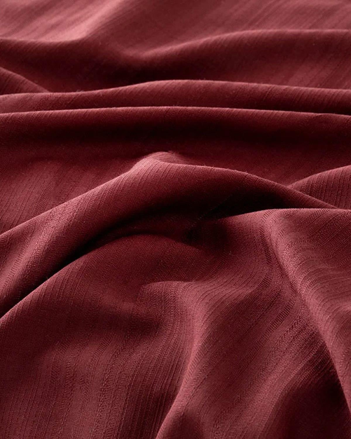 Aurora Спално Бельо Компле Super King Size, Silky Touch, Бордо Червено, 260 X 220 Cm