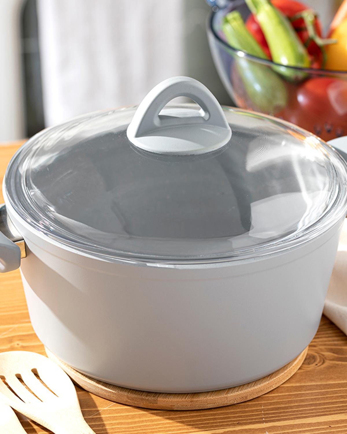 Ava Тенджера Дълбок Гранит 24 см Сив