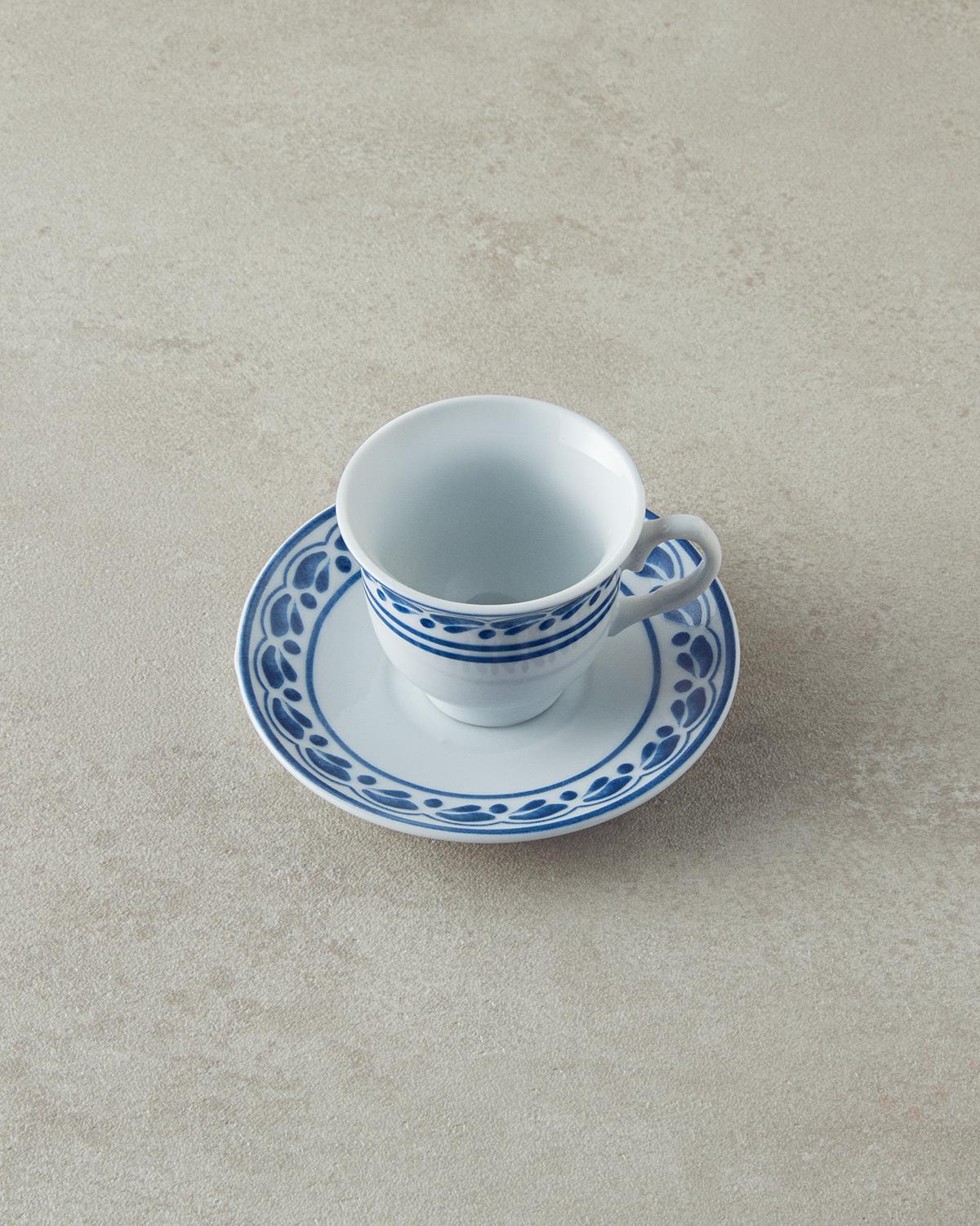 Axis Сервиз За Кафе 4 Бр. За 2 Души, Порцелан, Тъмно Синьо, 80 Ml