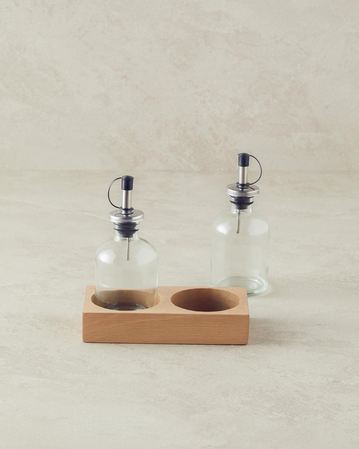 Baıley Съд За Олио Или Оцет 2 бр. Стъкло 150 мл Кафяв