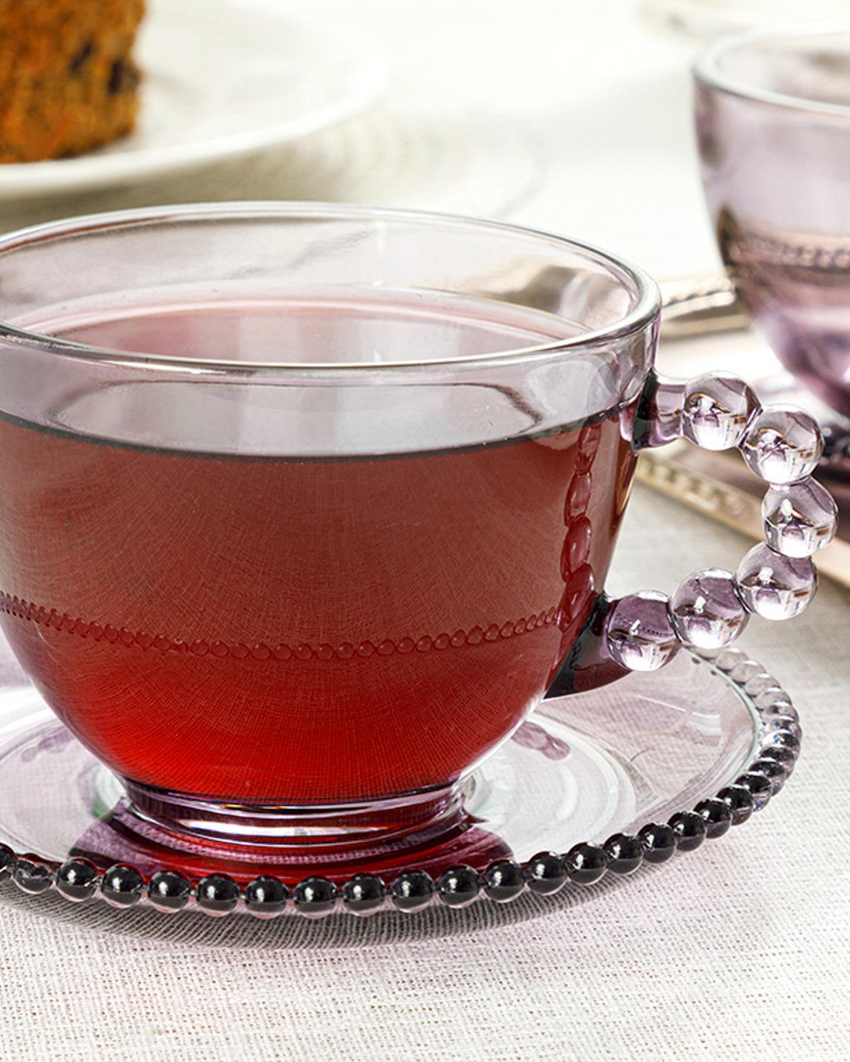 Balloon Сервиз За Чай 4 части за 2 души Стъкло 230 мл Виолетов..