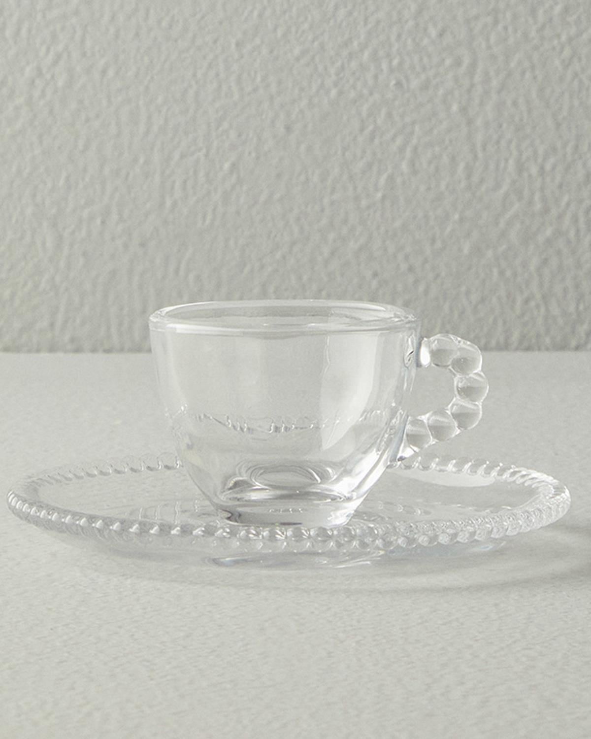 Glass Coffee Cup Set 65 ml Transparent