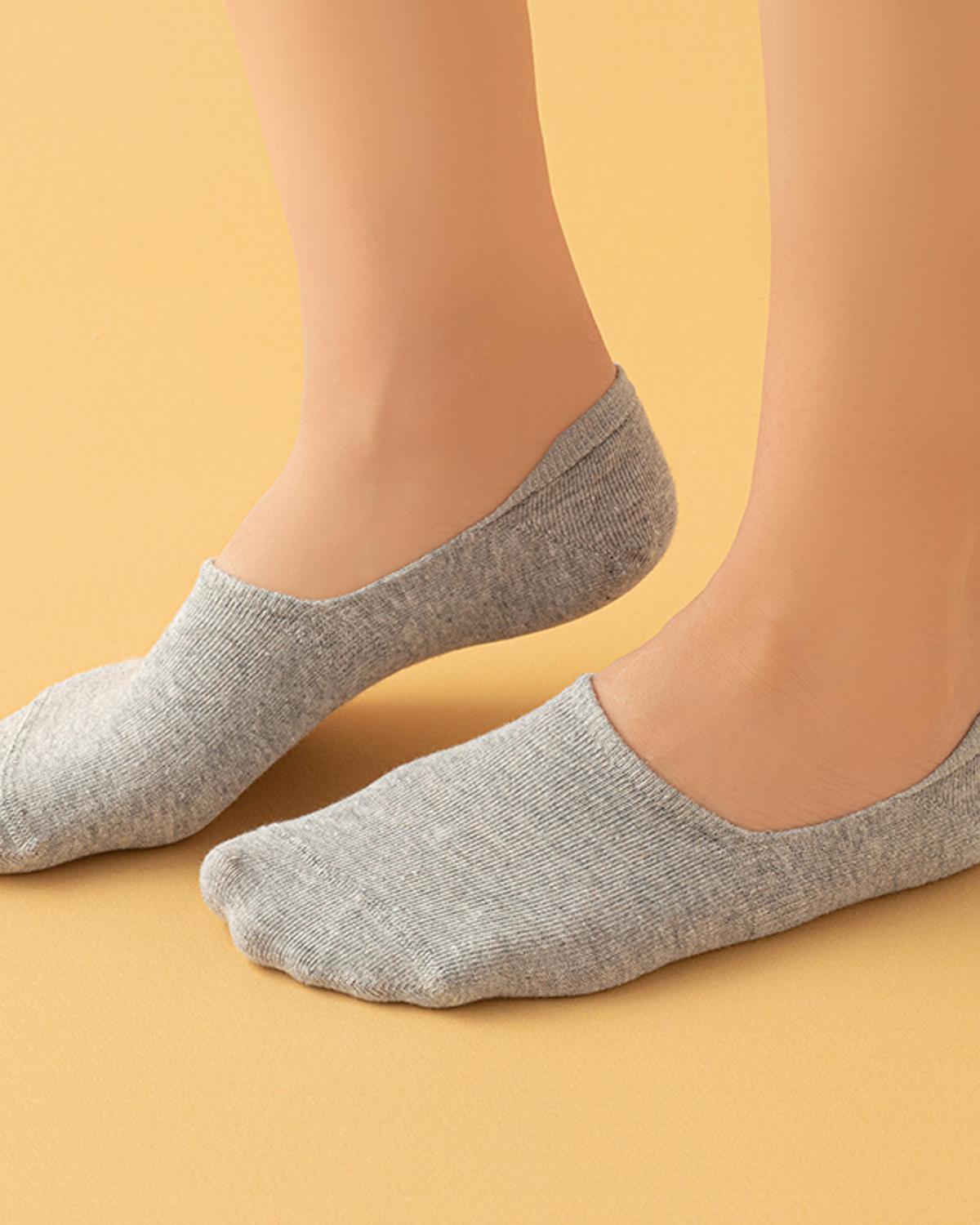 Basic Чорапи Бабет Дамски Единичен, Памучен, Сиво, 36-40