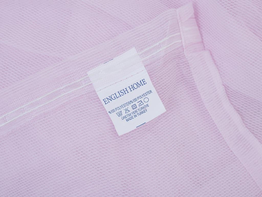 Basıc ТЮЛ ПЕРДЕ Тъкан Light Pink,