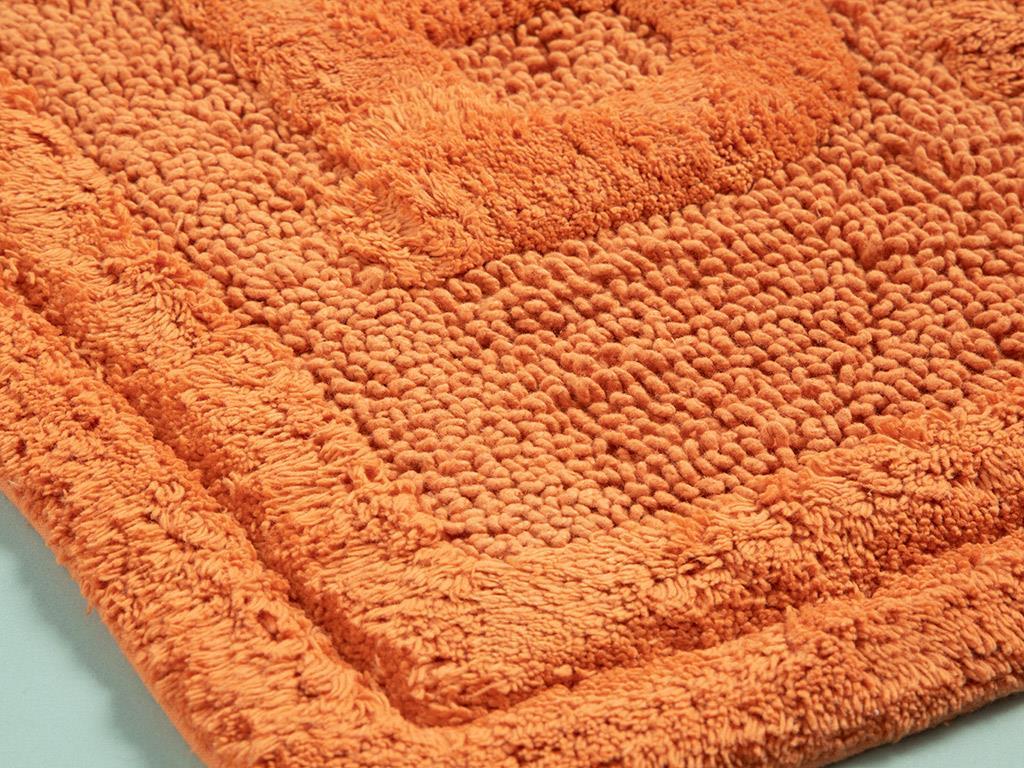 Bath Постелка За Баня Памучен, Оранжево,, 60 X 90 Cm