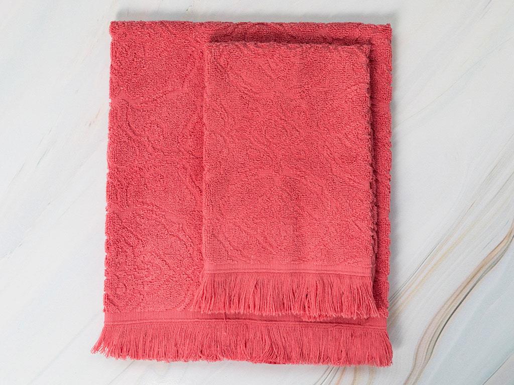 Bıg Damask ХАВЛИЯ ЗА ЛИЦЕ Жакардов 50x76 cm Coral