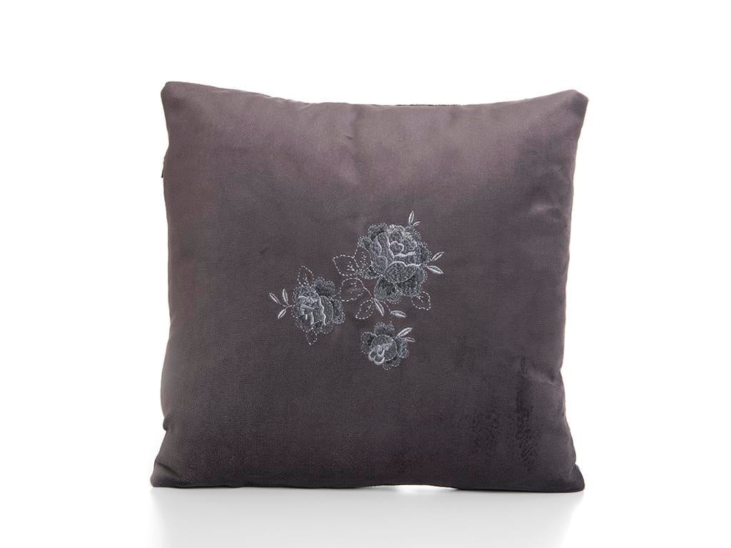 Black Magic ВЪЗГЛАВНИЦА С пълнеж Кадифе 40x40 cm Gray