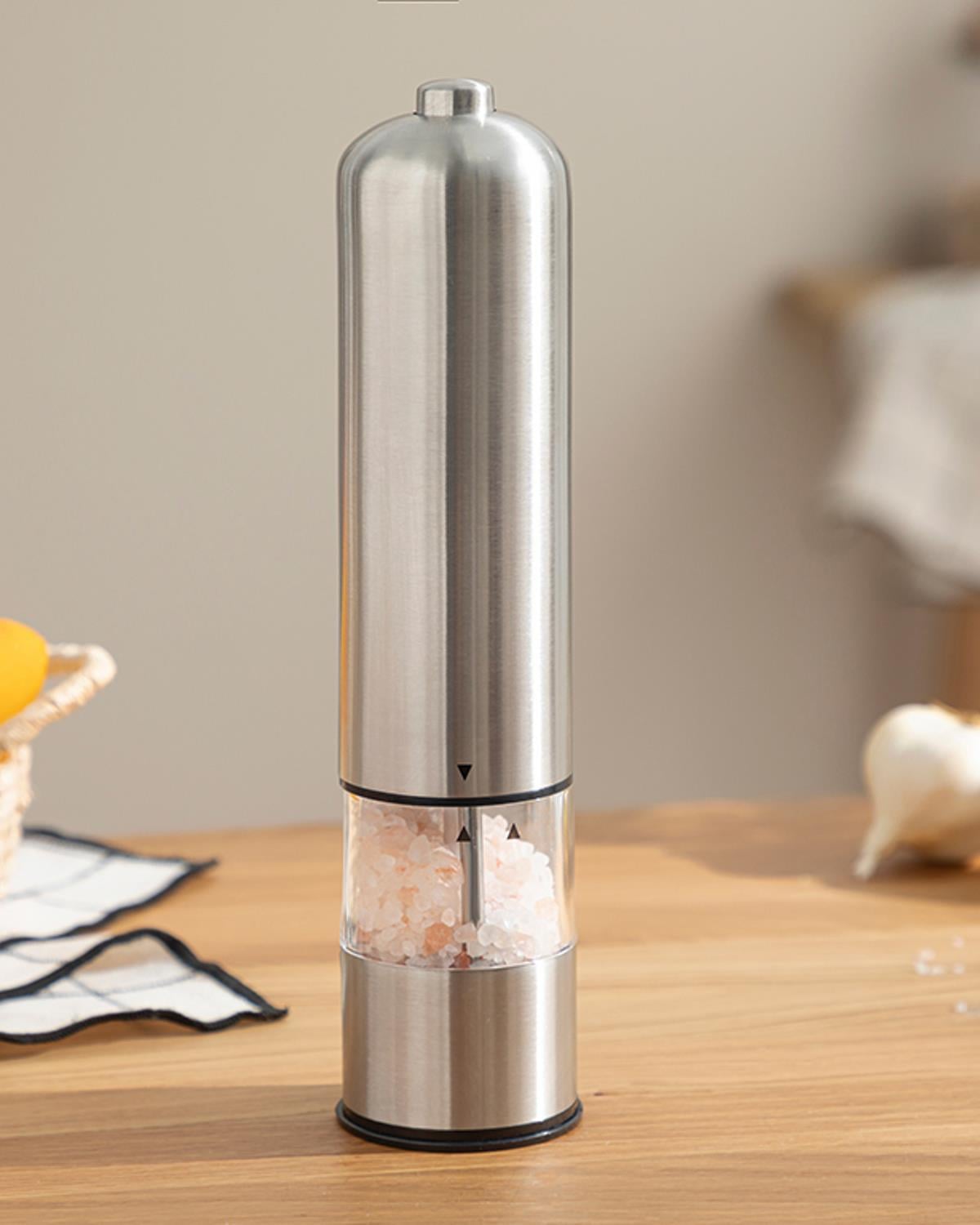 Blake Мелница Автоматичен с батерии Стомана 22 см Сребърен.