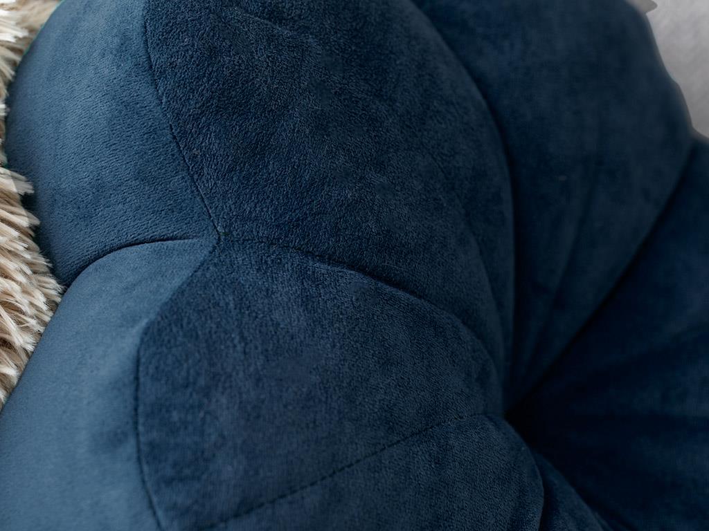 Bloom Декоративна Възглавница Кадифе 40x40 см Морскосин