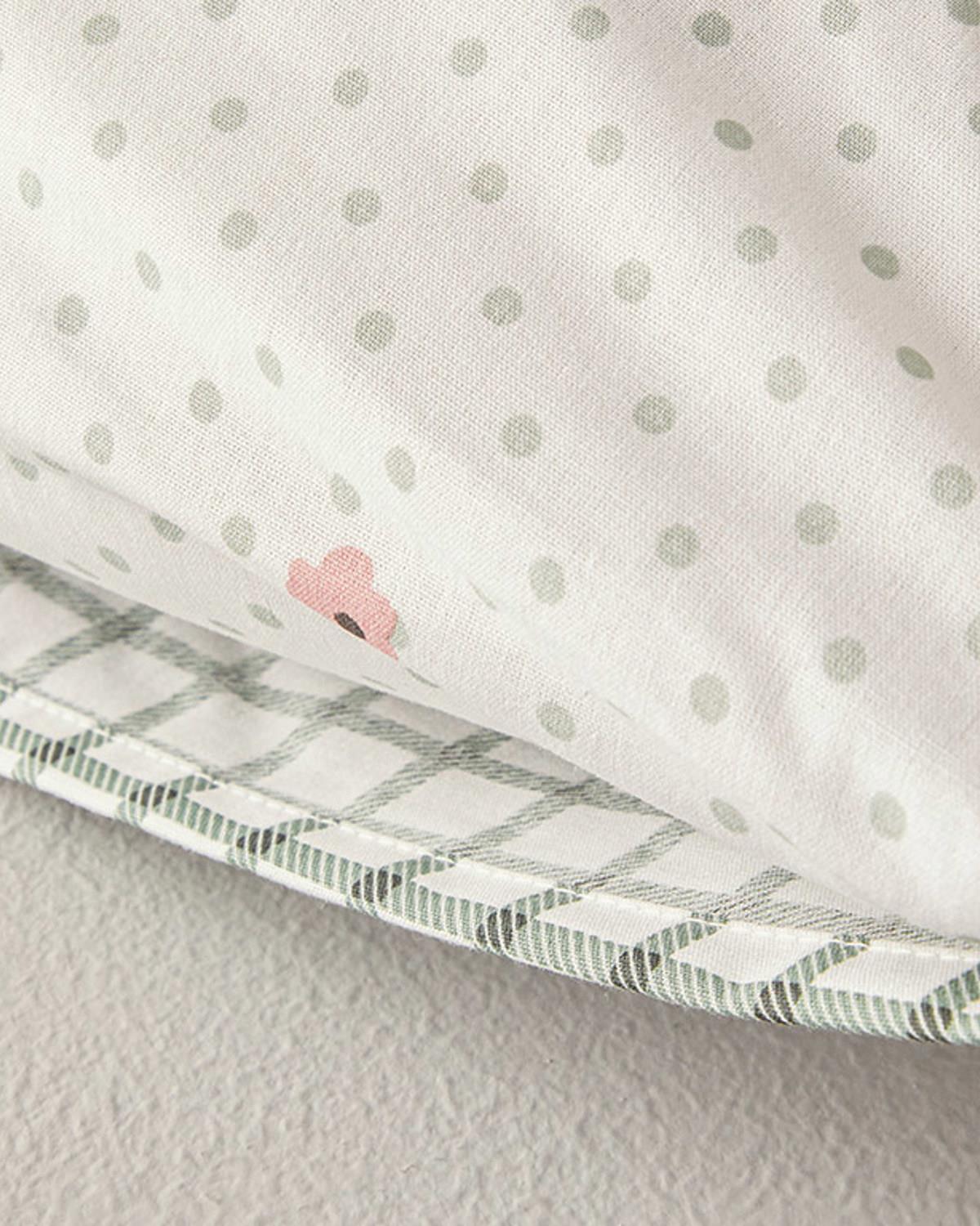 Bloomy Dots Калъфка За Възглавница 2 бр. Памучен 50x70 см Розов