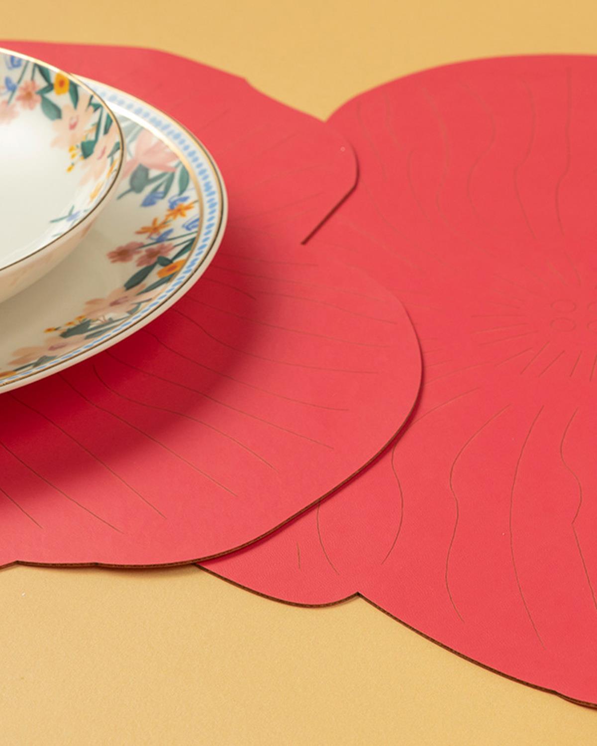 Blossom Американзки Сервиз 2Бр., Гофре, Розово, 40 Cm