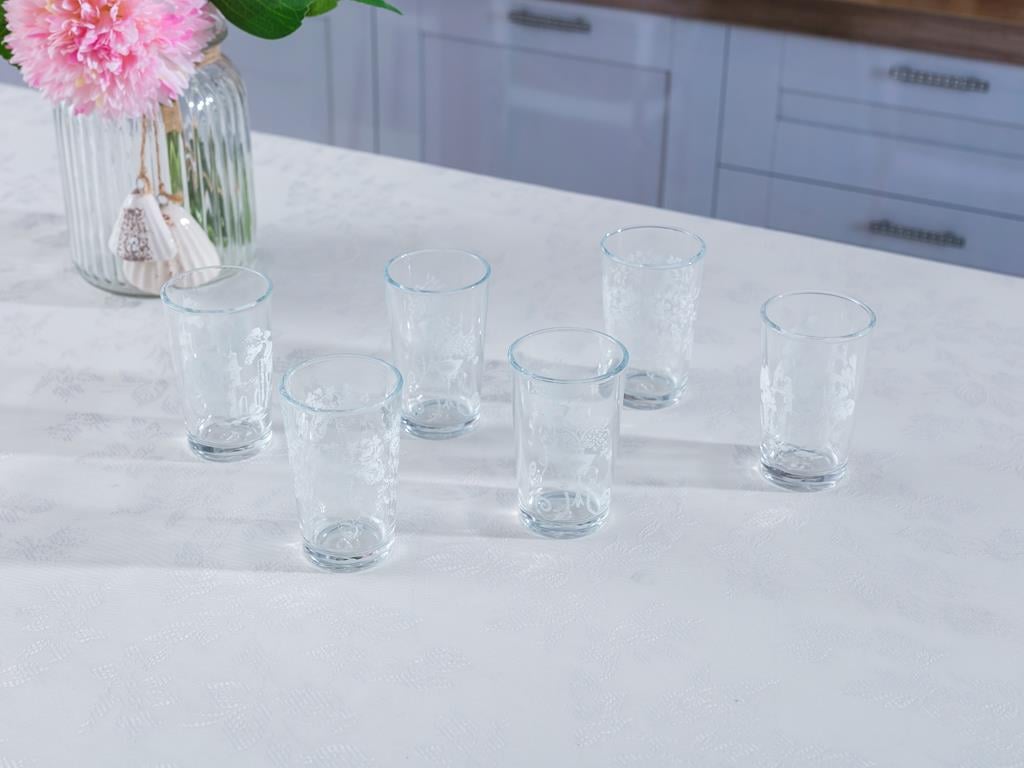 Blue Voyage ВОДНА ЧАША 6 Set Served with Coffee Cam 100 ml White