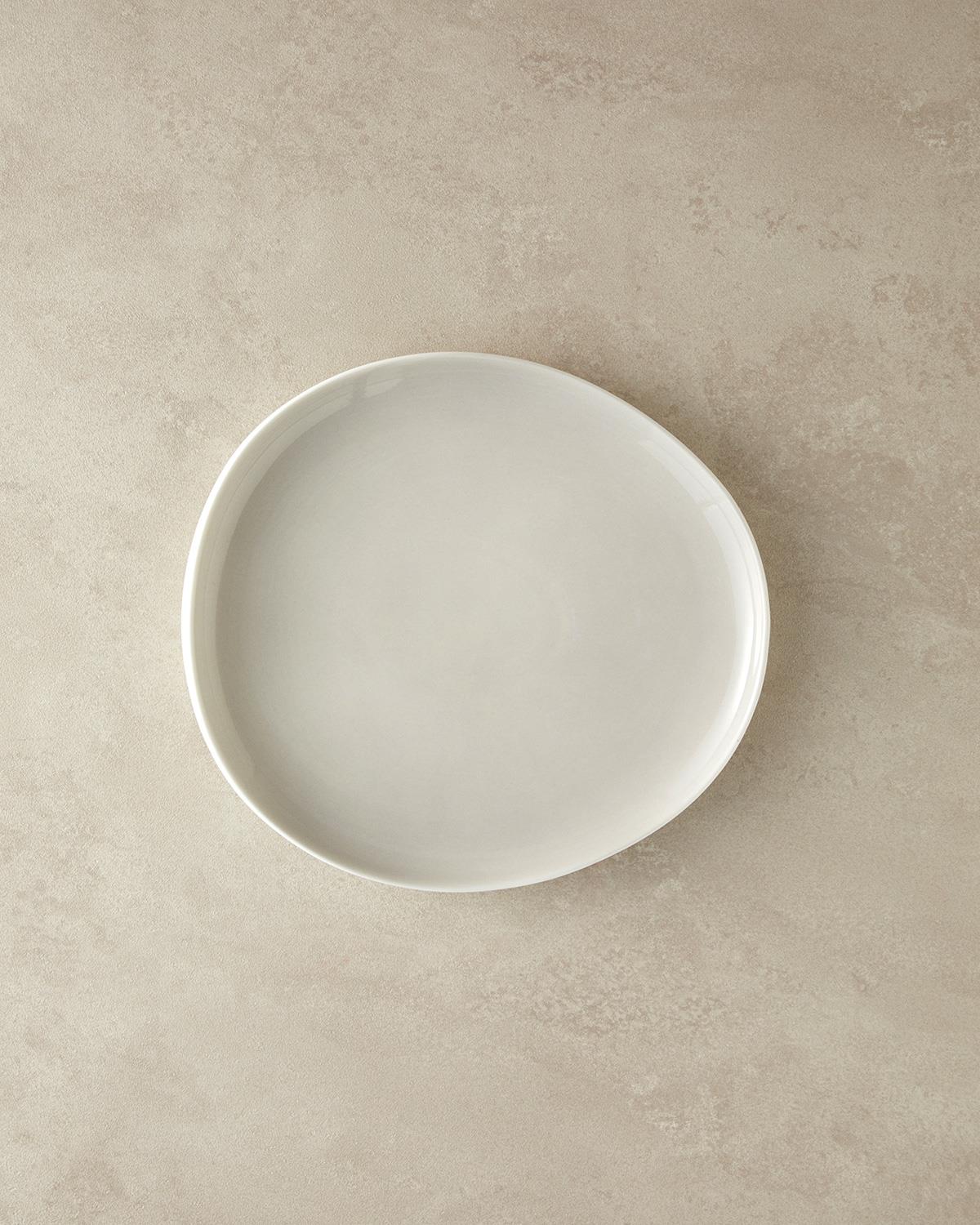 Boho Чиния За Торта Китайски костен порцелан 23 см Сив