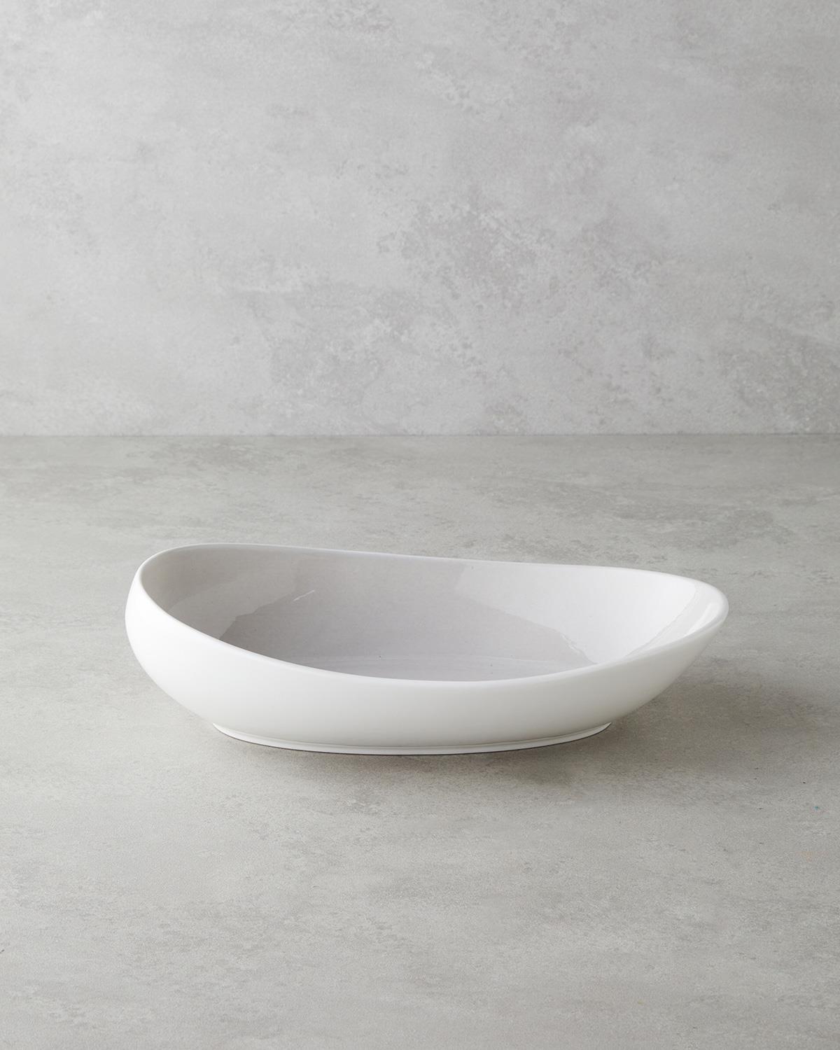 Boho Купа Китайски костен порцелан 30 см Сив