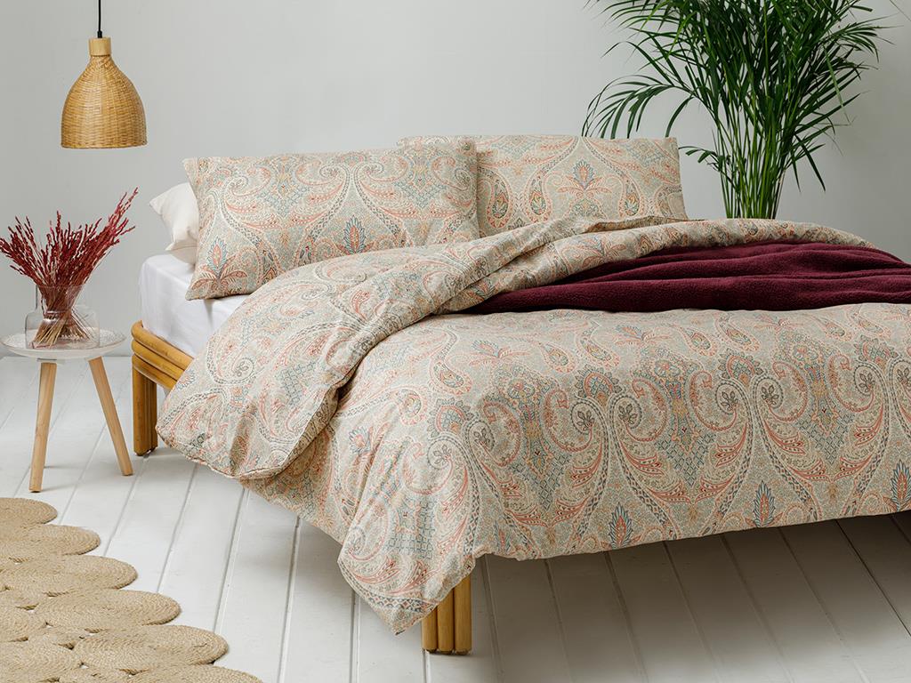 Boho Chic КОМПЛЕКТ СПАЛНО БЕЛЬ Tek Kişilik Памучен 160x220 cm Beige