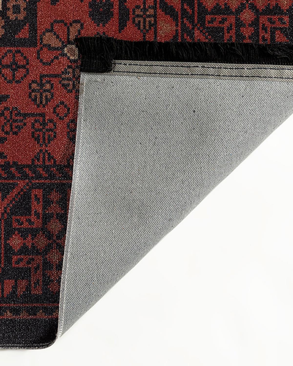 Boho Dream Декоративен Килим Тъкан 80x150 cm Черен - Бордо