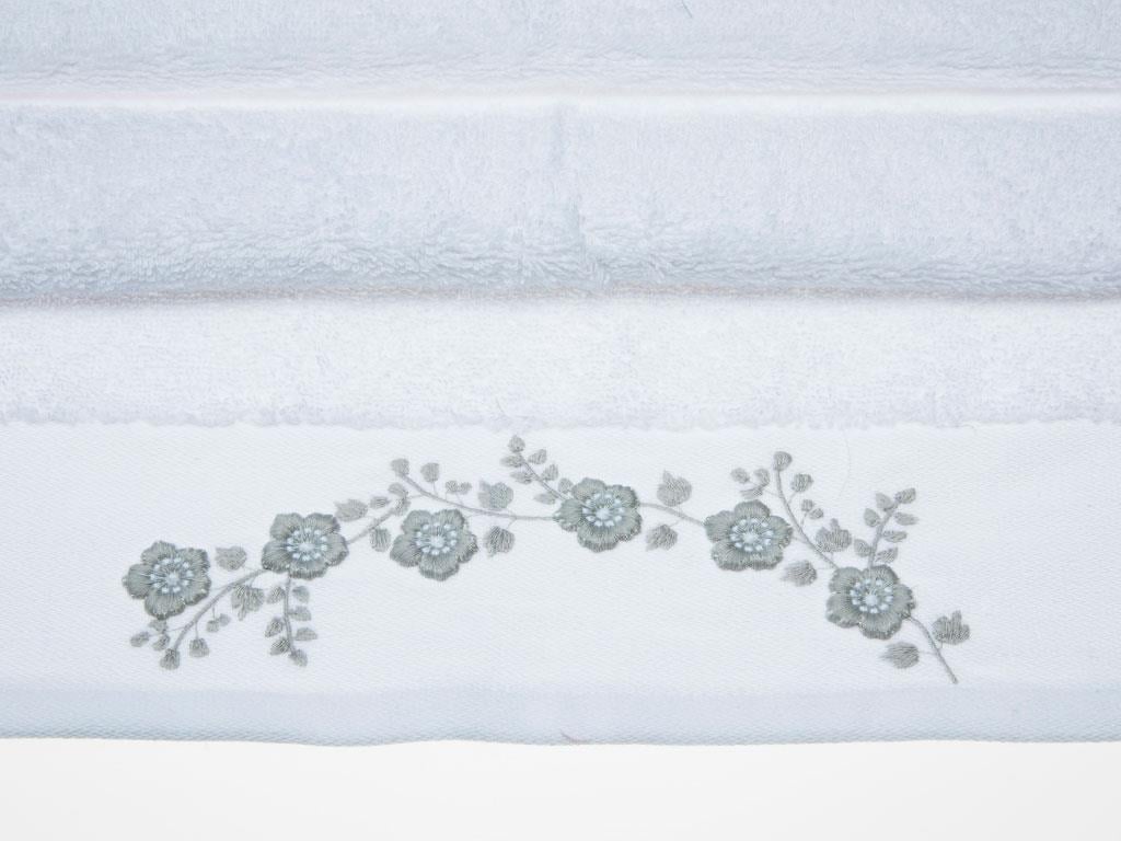 Brittle Rose ХАВЛИЯ ЗА ЛИЦЕ Бродирани 50x80 cm White