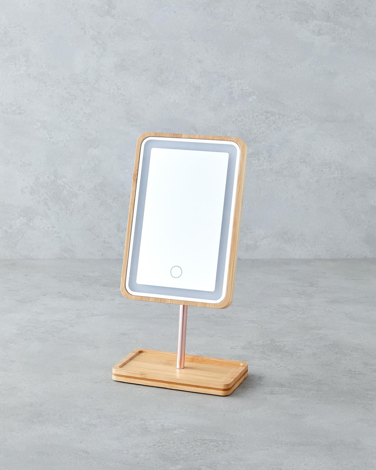 Bronte Огледало С Led 30 см Натурален