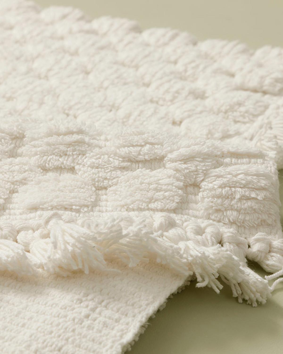 Bubbles Постелка За Баня Ко 2Бр., Памучен, Екру, 60 X 90 + 40 X 60 Cm