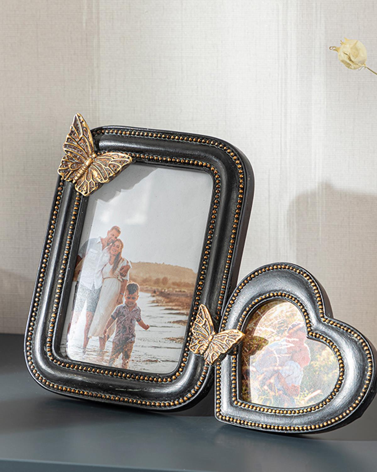 Butterflıes Рамка 22,5x16,5x2 см Черен
