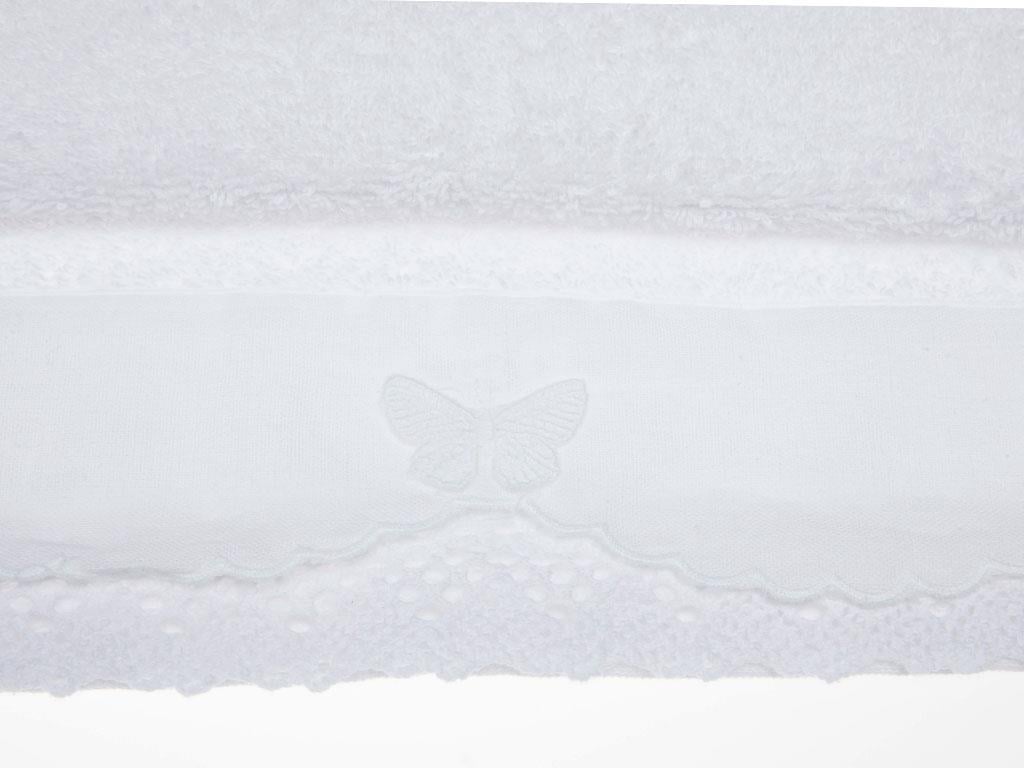 Butterfly ХАВЛИЯ ЗА ЛИЦЕ С дантела Копанакили 50x80 cm White