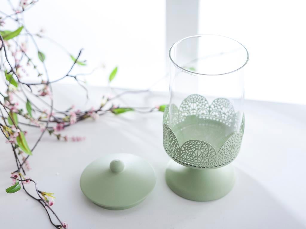 Candy ДЕКОРАТИВНА ЗАХАРНИЦ Средна Ковано желязо Green