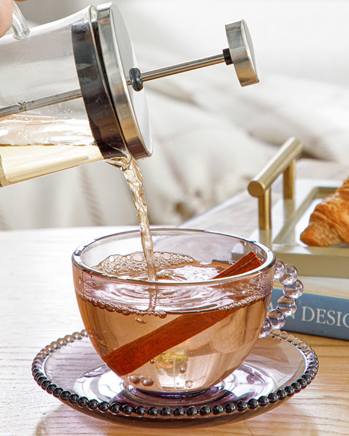 Carl Френска Преса Боросиликатно стъкло 350 мл.. Прозрачен