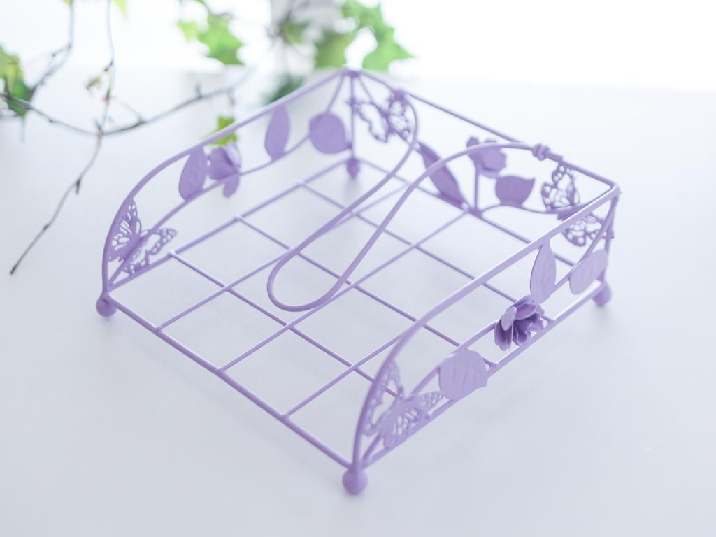 Carla САЛФЕТНИ K Квадратна Ковано желязо 22,5x21,0x7,5 cm Lilac.