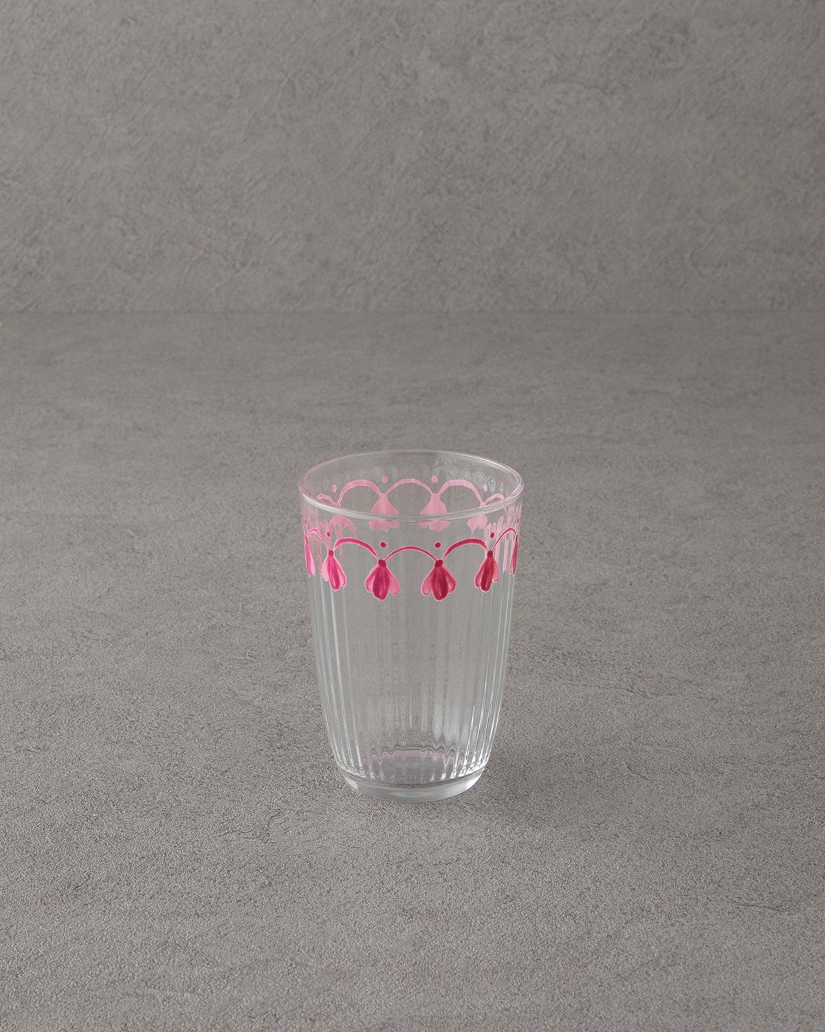 Carnival Drip Чаша 3 бр. Стъкло 395 мл Розов