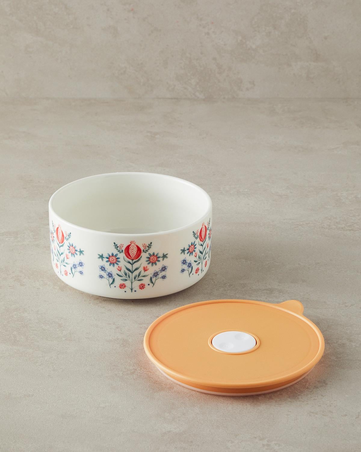 New Bone China Storage Box 850 ml Yellow