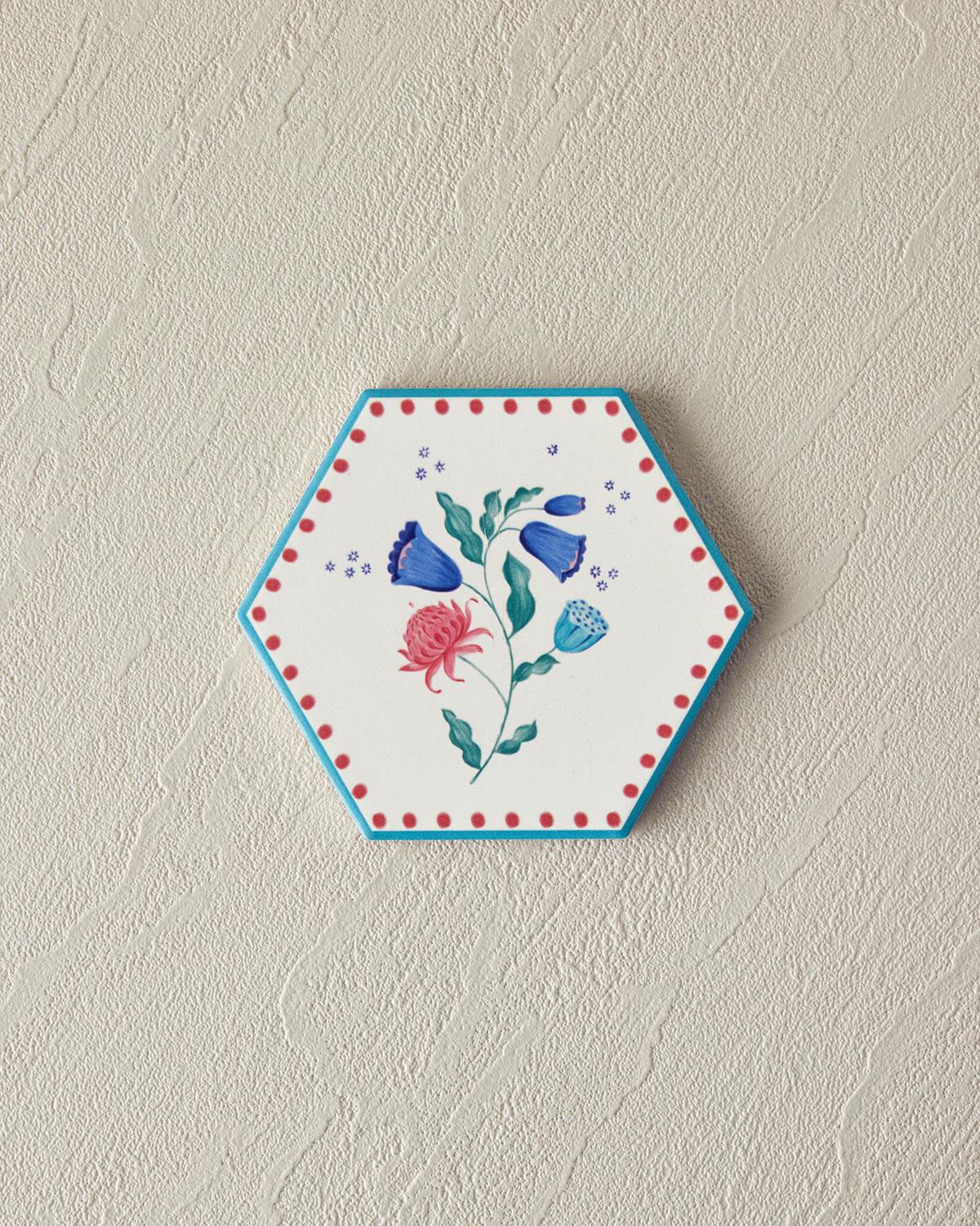 Silicone Coaster 10,8 cm Blue