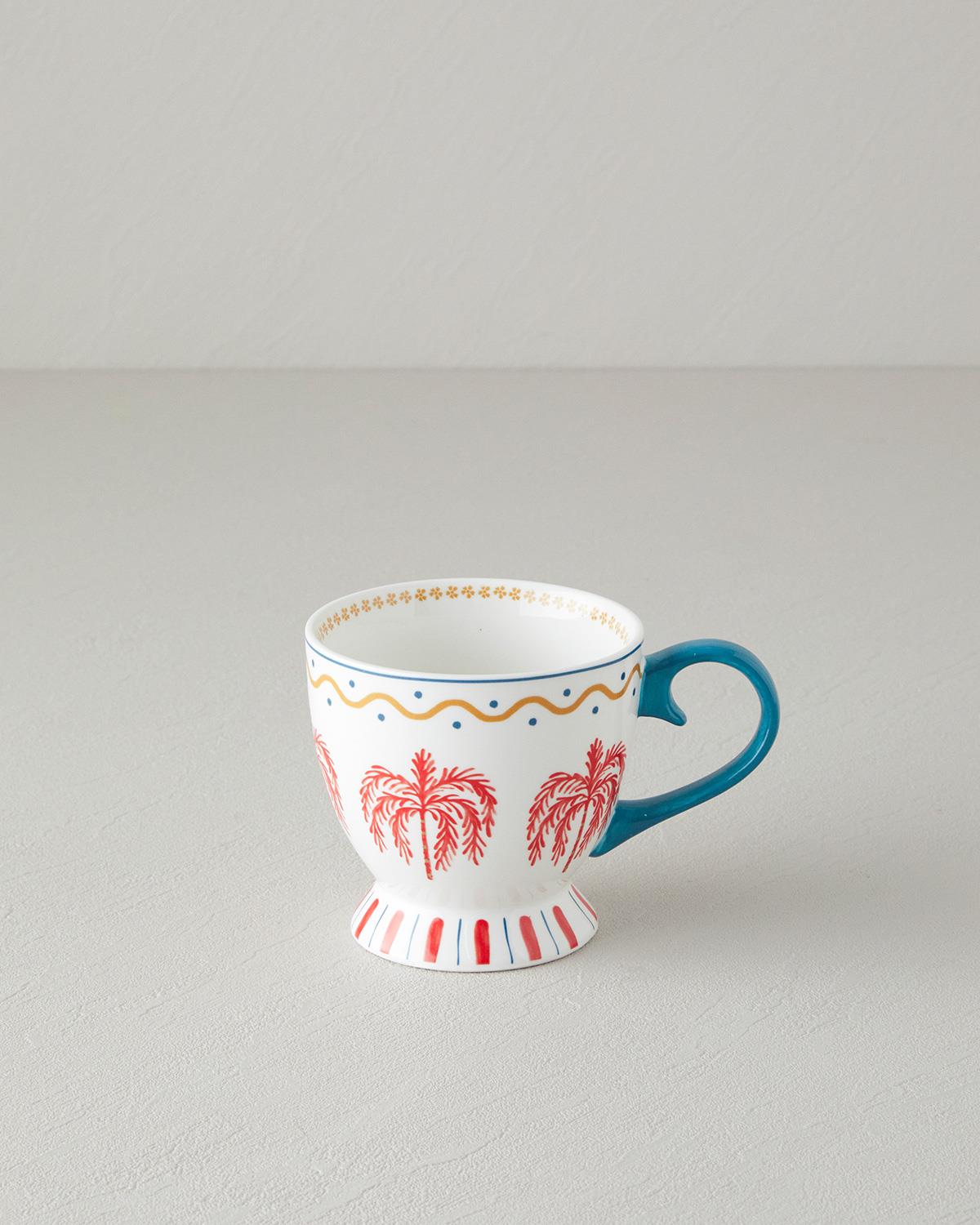 Carnival Tree Чаша Китайски костен порцелан 460 мл Светлосин