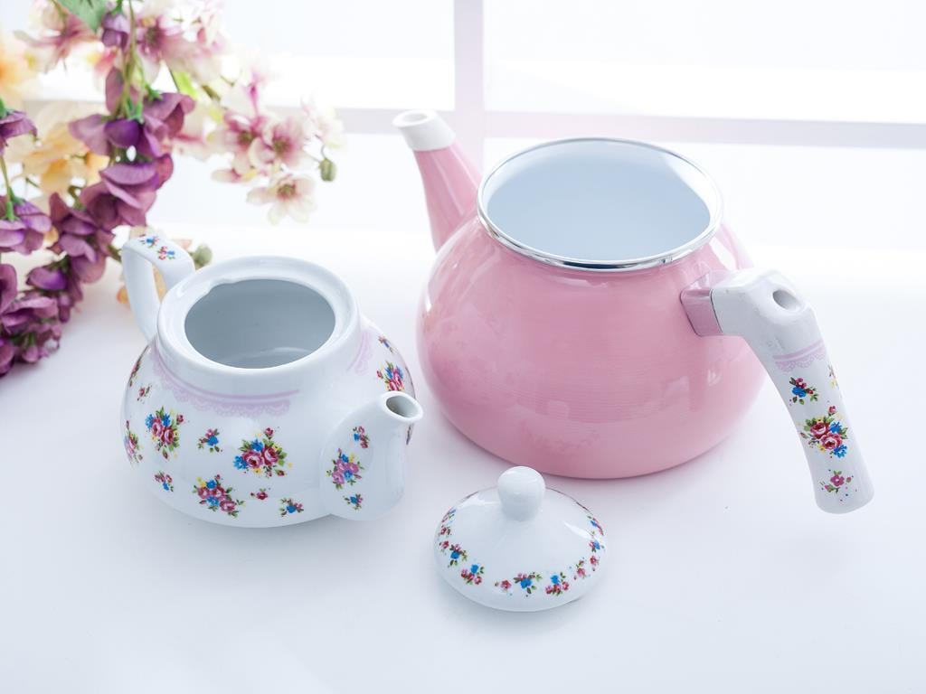 Cassandra ЧАЙНИК Емайлиран 2L Pink