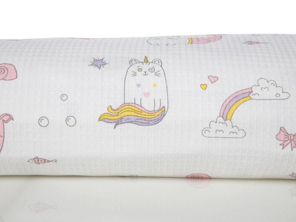 Caticorn БЕБЕШКА ПОКРИВКА Отпечатано 100x150 cm Pink