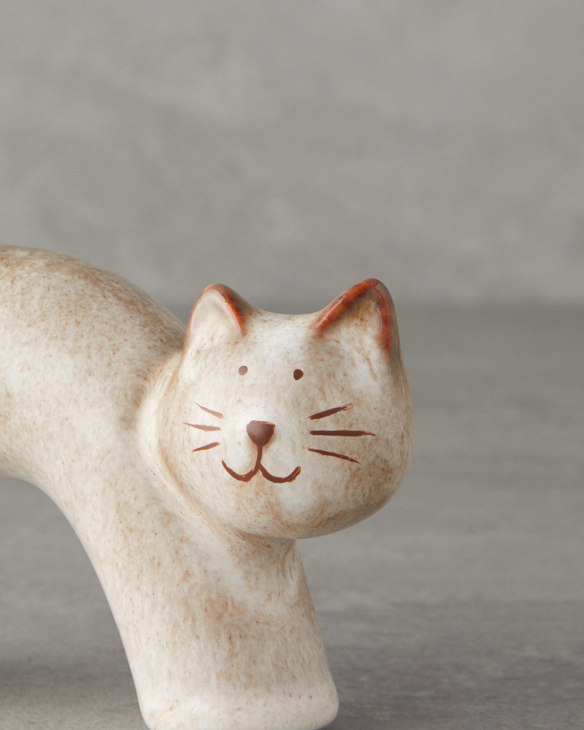 Cats Dolomite Trinket 8,5 cm Cream