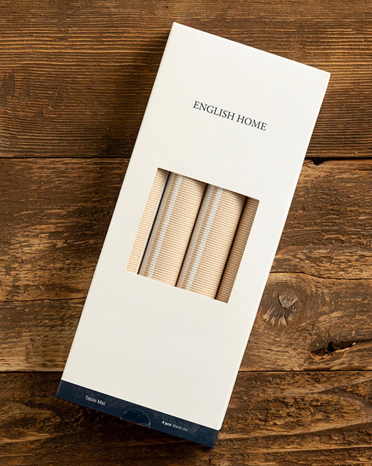 Celeste Американзки Сервиз 4 Бр., Pvc, Бежово, 30 X 45 Cm