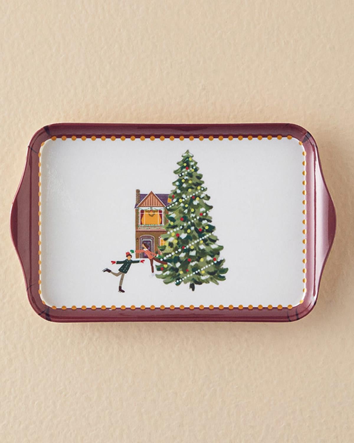 Cheerful Skate Тепсия Меламин 23x14 cm Червен