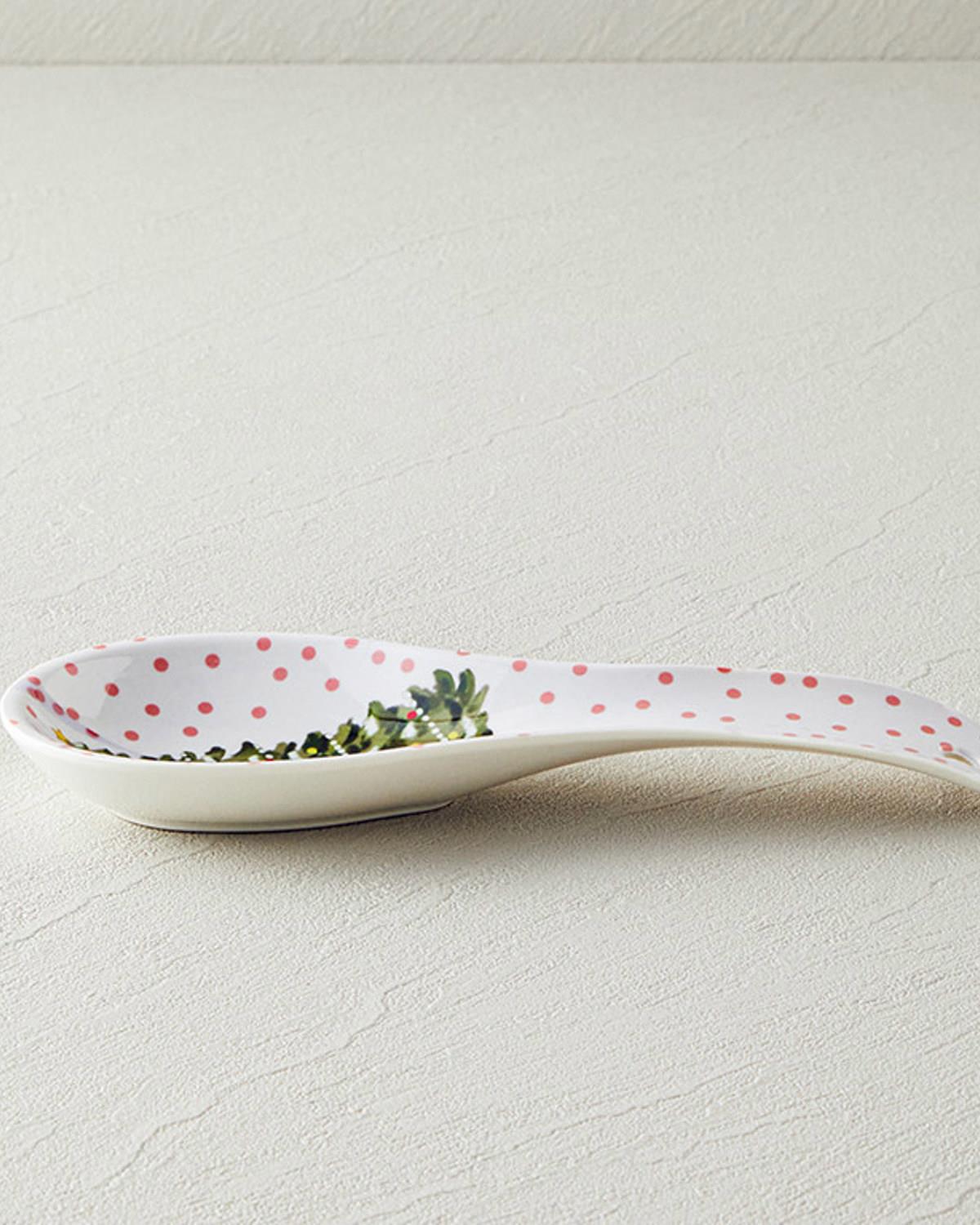 Cheerful Tree Поставка За Лъжици Меламин 24 см Бял