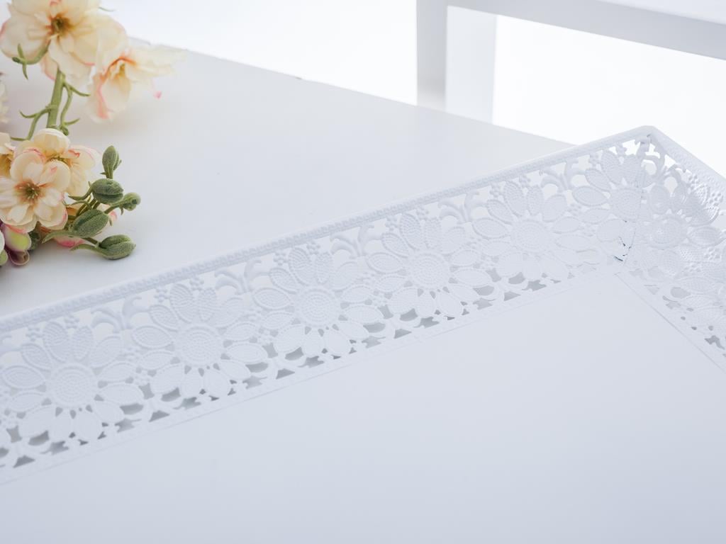 Cherly ТАБЛА Правоъгълна Метален 42x28 cm White