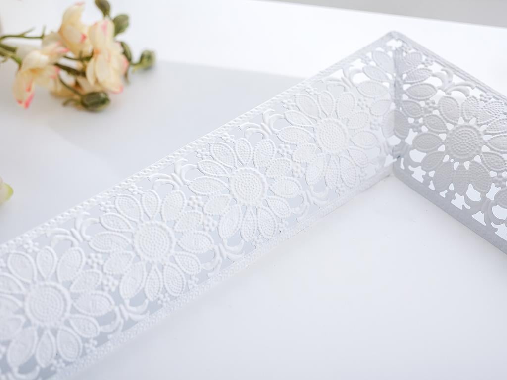 Cherly ТАБЛА Квадратна Метален White