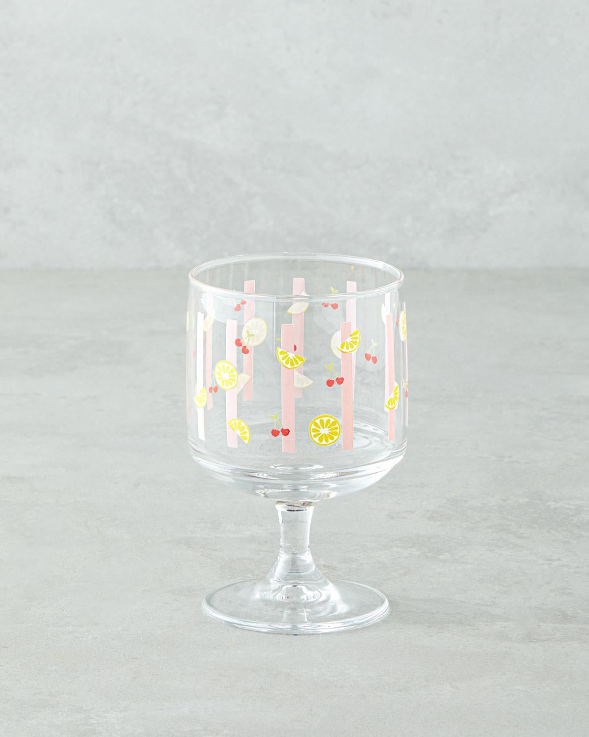 Чаша 3 бр. Стъкло 300 мл Шарен