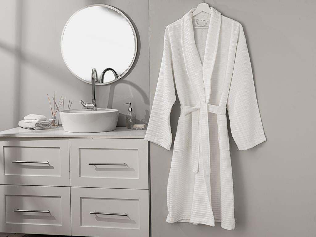 Chic Rose ХАЛАТ Дамски Вафла XL White