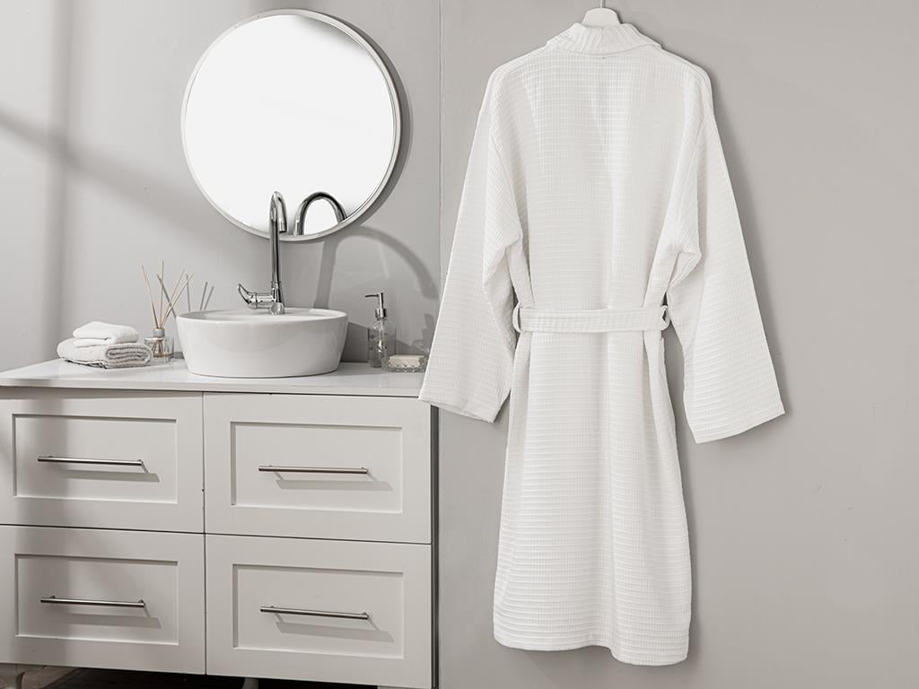 Chic Rose ХАЛАТ Дамски Вафла XL White