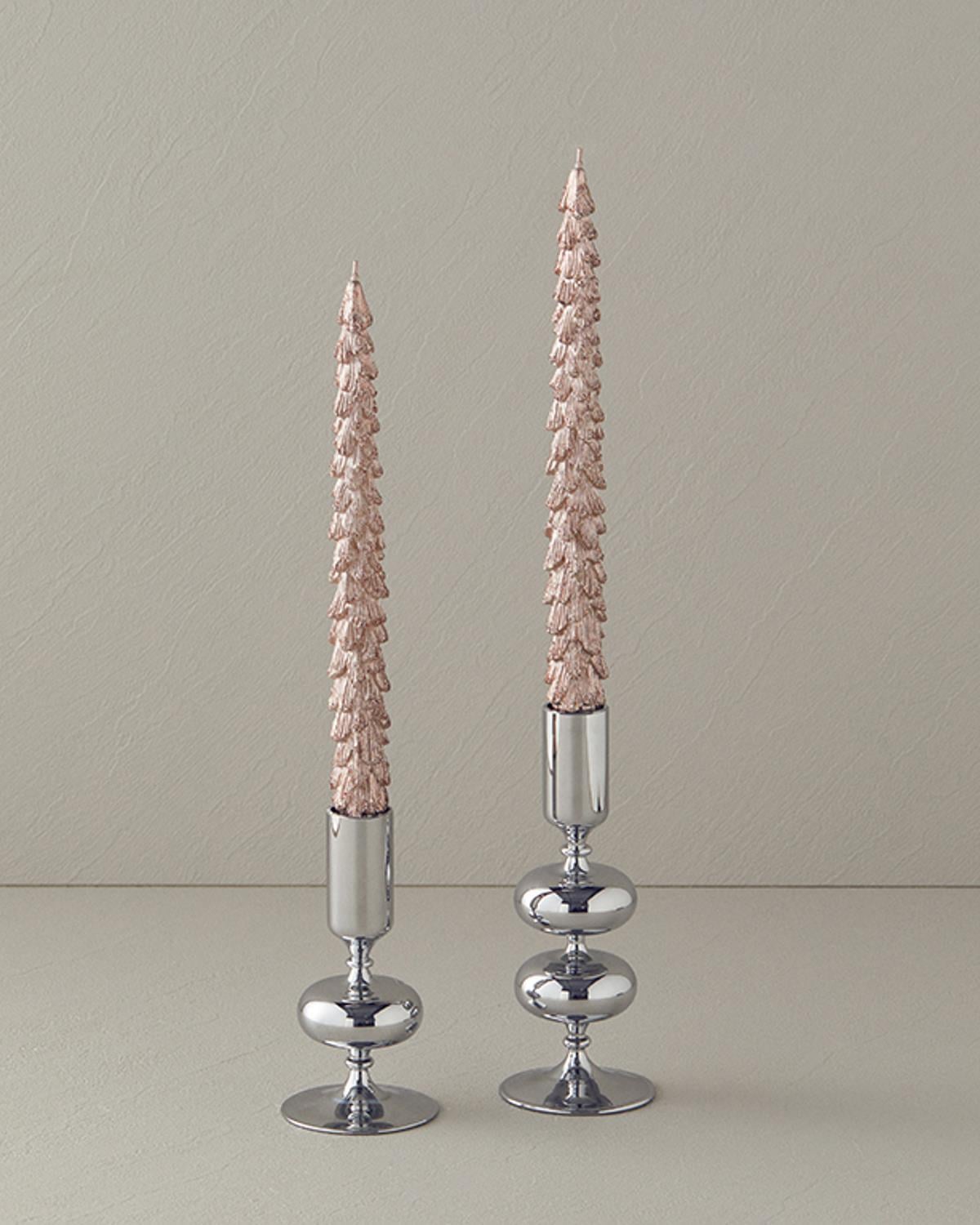 Christmas Tree Свещ 2 бр. 26,4x5,7x3,5 см Роза