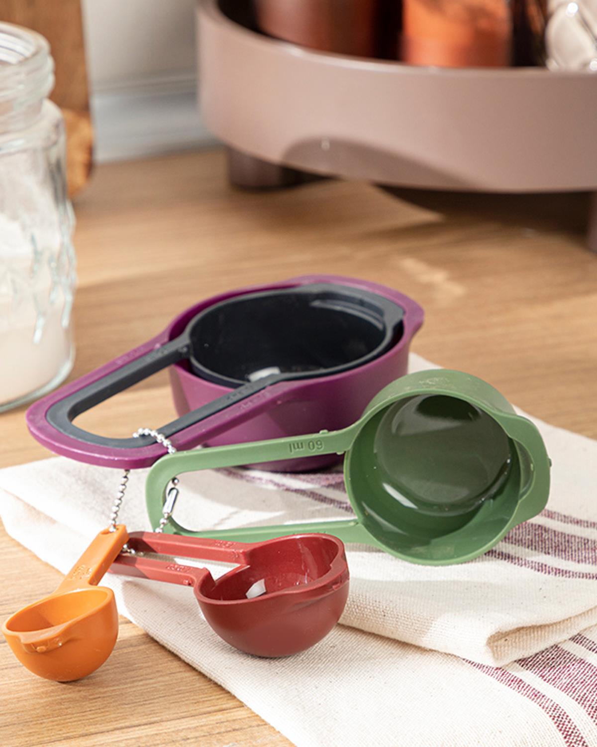 Cipso Rose Мерителна Чаша 5 части Пластмаса Шарен