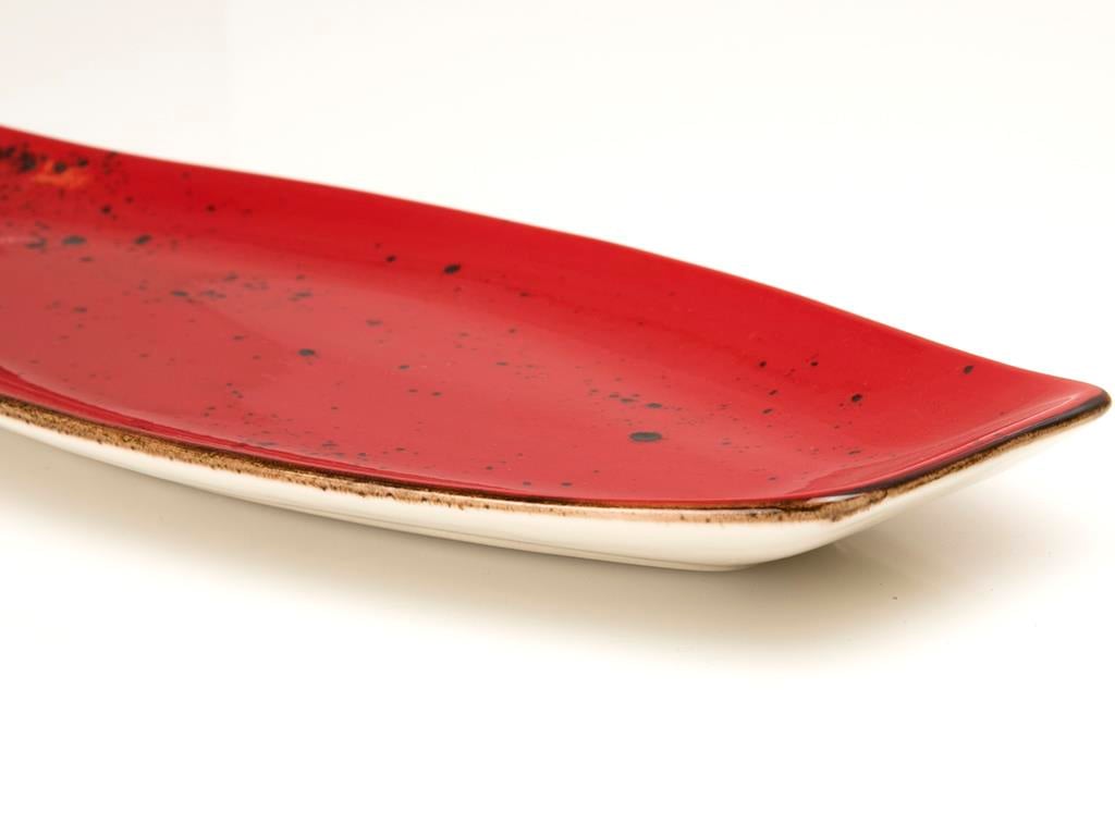 City ПРОДЪЛГОВАТА ЧИНИЯ Порцелан 28 cm Red